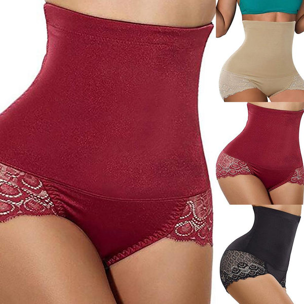 New Fashion Chic Solid Waist Trainer Lace Flower Women c Butt Lift Panties Seamless Tummy Control Corset