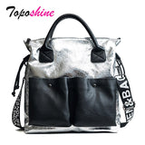 Toposhine Large Capacity Women Bags Fashion Shopping Bag Double Pocket Girl Casual Tote 2019 Young Lady Handbags Shoulder Bag