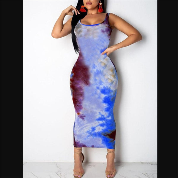 Women Ladies Boho Print Maxi Dress Evening Party Beach Bodycon Dresses Sundress Plus Size S-XXL
