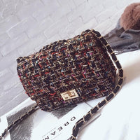 Luxury Brand Women For Bag Fashion Chain Shoulder Messenger Bag Mini Lock Designer Handbag Female Flip Small Square bags Clutch