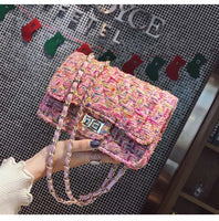 Luxury Brand Women For Bag Fashion Chain Shoulder Messenger Bag Mini Lock Designer Handbag Female Flip Small Square bags Clutch
