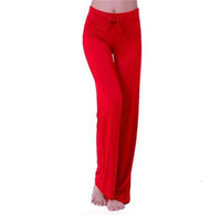 CHSDCSI Sexy Mid Waist Wide Leg Flowy Pants Women 2020 Female Trousers Casual Womens Summer Cotton Beach Long Loose Harem Pants