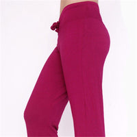 CHSDCSI Sexy Mid Waist Wide Leg Flowy Pants Women 2020 Female Trousers Casual Womens Summer Cotton Beach Long Loose Harem Pants