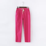 Cargo/baggy Pants Women Summer Women's Pants Linen Sweatpants Casual Harem Sports Pants For Women Trousers