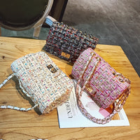Luxury Brand Women For Bag Fashion Chain Shoulder Messenger Bag Mini Lock Designer Handbag Female Flip Small Square bags Clutch