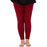 AZUE Women Elastic Waist Casual Leggings Bamboo Fiber Plus Size Women Legging High Stretch Leggings Basic Pants Workout Leggings