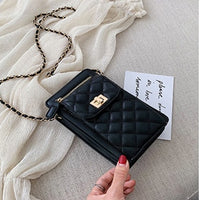 MSGHER Shoulder Bags Women Summer Female Chain Small Bags Casual Diamonds Lattice Saddle Bags Quality Messager Bags