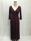 High Quality Robe Summer 2020 Women Vintage Dress Sexy V-neck Maxi Dress Big Swing Elegant Party Dress Plus Size Women Clothing