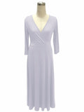 High Quality Robe Summer 2020 Women Vintage Dress Sexy V-neck Maxi Dress Big Swing Elegant Party Dress Plus Size Women Clothing
