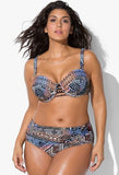 Bikini Set Large Cup Swimwear Women Retro Halter Neck Cross Swimming Suit High Waist Big Size Swimsuit Biquini Plus Size XL-4XL