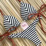 2020 New Sexy Leopard Print Swimsuit Women One Shoulder Bikini Set Bandage Mujer Summer Brazilian Bikini Two Piece Swimming Suit