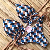 2020 New Sexy Leopard Print Swimsuit Women One Shoulder Bikini Set Bandage Mujer Summer Brazilian Bikini Two Piece Swimming Suit