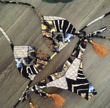 2020 New Sexy Leopard Print Swimsuit Women One Shoulder Bikini Set Bandage Mujer Summer Brazilian Bikini Two Piece Swimming Suit