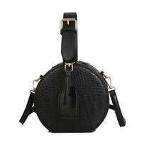 Round Handbag Fashion Messenger Shoulder Bags For Women 2019 Crossbody Bag Classic Alligator Pattern Handle Purse Bolsa