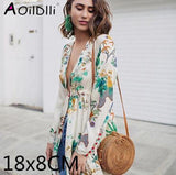 Bali Island Hand Woven Bag Round Bag buckle Rattan  Straw Bags Satchel Wind Bohemia Beach Circle Bag