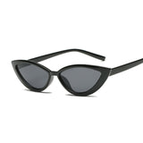 New Vintage Black Cat Eye Sunglasses Women Fashion Brand Designer Mirror Small Frame Cateye Sun Glasses For Female Shades UV400