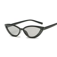 New Vintage Black Cat Eye Sunglasses Women Fashion Brand Designer Mirror Small Frame Cateye Sun Glasses For Female Shades UV400