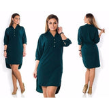 Big size 6XL 2020 Fat MM Women Summer dress Fashion Loose irregular shirt Dresses plus size women clothing dress vestidos