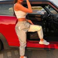 Brand New Women Casual Fashion High Waist Hip Hop Dance Sport Running Jogging Harem Pants Sweatpants Jogger Baggy Trousers