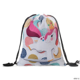Children Birthday Party Favors Cartoon School Backpacks Girls Drawstring bag String Drawstring Backpack Women Backpack