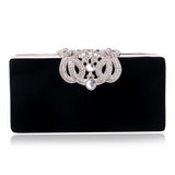 SEKUSA Clutch evening bags Crown rhinestones evening bags purse  shoulder bag for wedding Diamonds Lady Purse Mini Evening Bags
