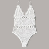New Fashion Lace transparent bodysuits 2020 sexy lady bodysuit women clothes Solid strap female jumpsuit ropa mujer body mujer