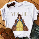 Women Harajuku Aesthetic Tshirt Female Vogue Print Short Sleeve Tops&Tees Women 90s Clothing Fashion Princess T-shirts,Drop Ship