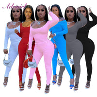2020women sport tracksuit casual solid Long Sleeve t-shirt tops bikers Sweatpants suit outfit joggers two piece set Matching Set