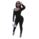2020women sport tracksuit casual solid Long Sleeve t-shirt tops bikers Sweatpants suit outfit joggers two piece set Matching Set