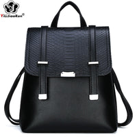 Fashion Alligator Backpack Women Shoulder Bag Leather Backpacks For Women Travel Bag Large Capacity School Bags For Teenage Girl
