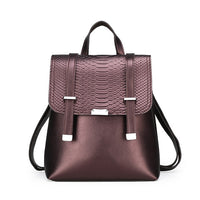 Fashion Alligator Backpack Women Shoulder Bag Leather Backpacks For Women Travel Bag Large Capacity School Bags For Teenage Girl