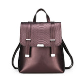 Fashion Alligator Backpack Women Shoulder Bag Leather Backpacks For Women Travel Bag Large Capacity School Bags For Teenage Girl