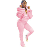 HAOYUAN Sexy Plus Size Romper Womens Jumpsuits Stacked Leggings Puff Sleeves Fall Clothes Hollow Backless One Piece Club Outfits