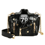 Bags for Women 2020 Fashion Leather Jacket Shape Handbag Female Messenger Bags Rivet Punk Femme Flaps