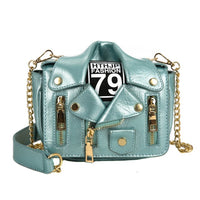 Bags for Women 2020 Fashion Leather Jacket Shape Handbag Female Messenger Bags Rivet Punk Femme Flaps