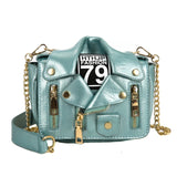 Bags for Women 2020 Fashion Leather Jacket Shape Handbag Female Messenger Bags Rivet Punk Femme Flaps