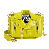 Bags for Women 2020 Fashion Leather Jacket Shape Handbag Female Messenger Bags Rivet Punk Femme Flaps