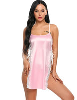 Hot Sexy Lingerie Womens Silk Lace Robe Dress Women Sleepwear Fashion Babydoll Nightdress Women Nightgown Night wear Sleepwear