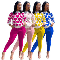 Plus Size 2 Two Pieces Sets Casual Vogue Autumn Winter Sweatshirts Jogger Tops + Pants Suits Women Clothing Outfits Tracksuits
