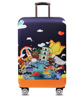 Thicker Travel Luggage Protective Cover Suitcase Case Cover Travel Accessories Elastic Luggage Cover Apply to 18-32inch Suitcase