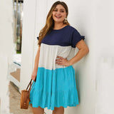 2020 Summer Oversized Midi Dress Women Cotton Loose Dress Ladies Big Size Dress Female Party Beach Dresses Women Ruffles 4XL