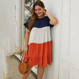 2020 Summer Oversized Midi Dress Women Cotton Loose Dress Ladies Big Size Dress Female Party Beach Dresses Women Ruffles 4XL