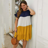 2020 Summer Oversized Midi Dress Women Cotton Loose Dress Ladies Big Size Dress Female Party Beach Dresses Women Ruffles 4XL