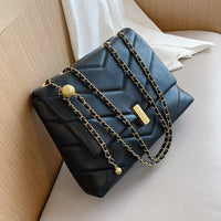 Small PU Leather Crossbody Bags for Women 2021 Winter Branded Handbags Female Trend Lady Designer Chain Women's Hand Bag