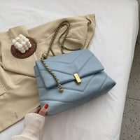 Small PU Leather Crossbody Bags for Women 2021 Winter Branded Handbags Female Trend Lady Designer Chain Women's Hand Bag