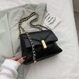 Small PU Leather Crossbody Bags for Women 2021 Winter Branded Handbags Female Trend Lady Designer Chain Women's Hand Bag