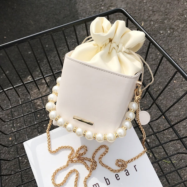 Box Shape PU Leather Crossbody Bags For Women 2021 Drawstring Sweet Shoulder Handbags Female Travel Summer Cross Body Bag