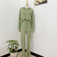 Homewear Loungewear Sets Hoodied Jumpsuit Rompers Casual Women Hoodies Tops and Pants
