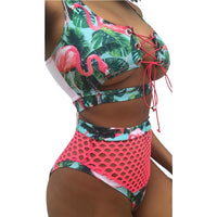 Bikini 2020 Push Up Bikini Brasileño Long Sleeve Thong Swimwear Bandage Plus Size Tankini Swimsuit Women 2 Pieces High Waist