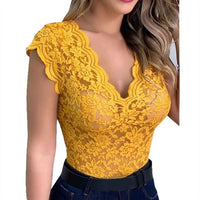 New Women Sexy V Neck Lace Vest Top Sleeveless Solid Wire Free Tops Casual Underwear Female Comfortable Clothing Lady Plus Size